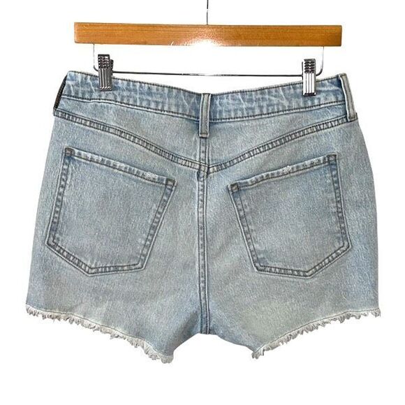 Old Navy OG Super Straight High Rise Distressed Denim Jeans Size 8 - Picture 2 of 8